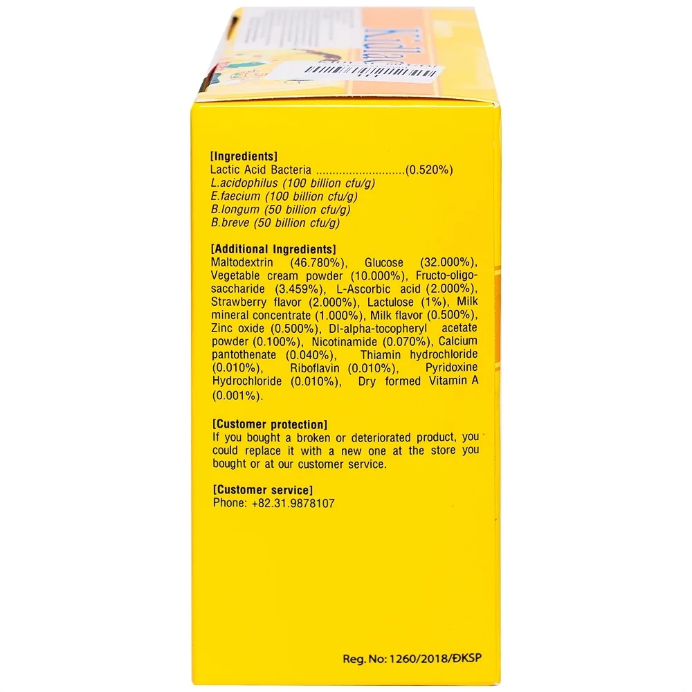 Hình ảnh Men vi sinh Kidlac Cell Biotech giúp đường ruột khỏe mạnh, hấp thu tốt hơn (60 gói)