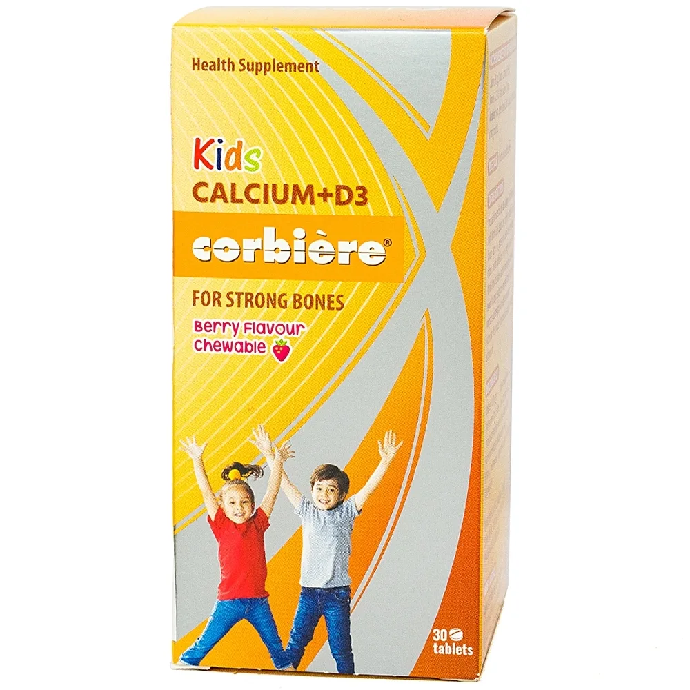 Hình ảnh Viên nhai Kids Calcium+D3 Corbiere Sanofi giúp xương chắc khỏe (30 viên)