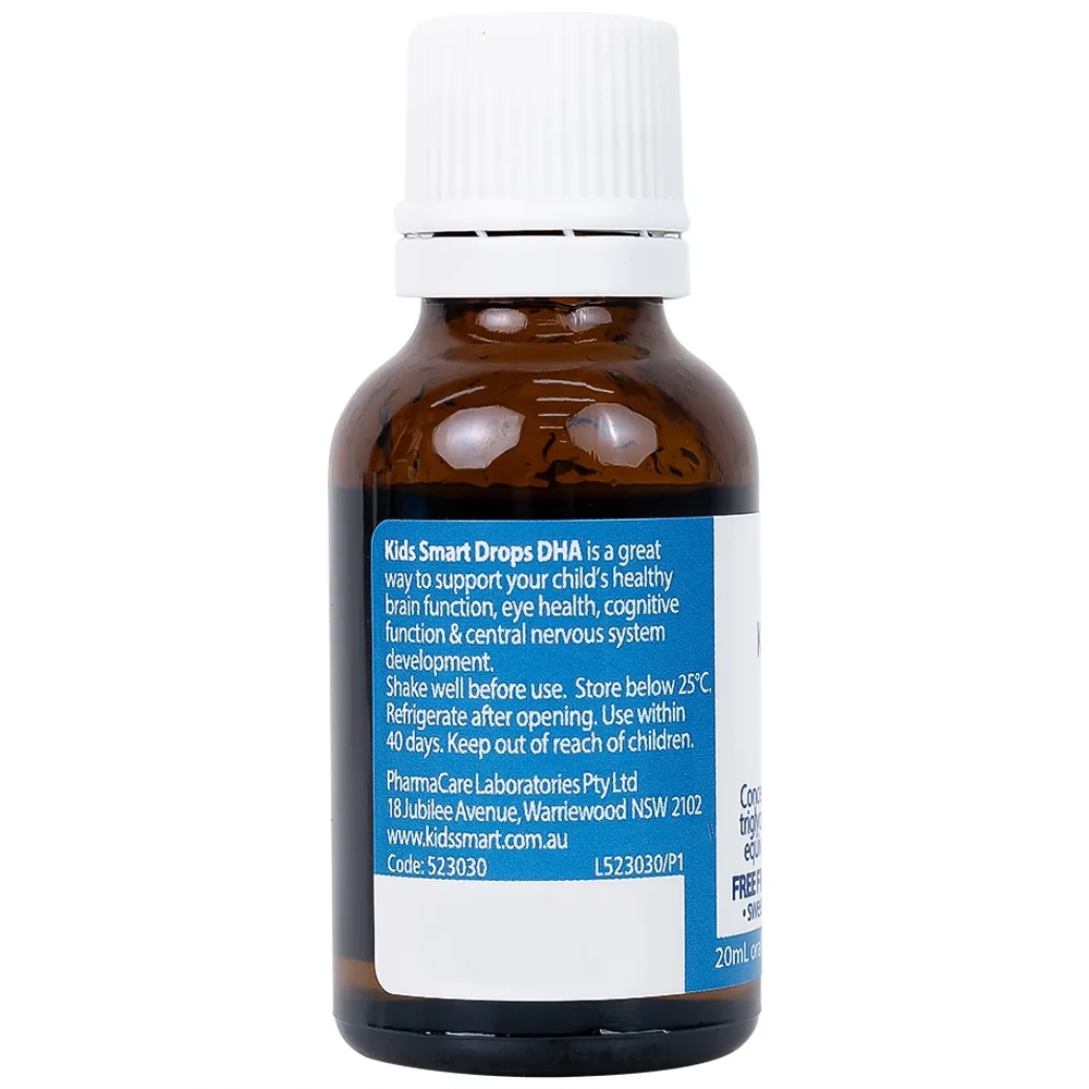 Hình ảnh Siro Kids Smart Drops DHA 20ml Nature's Way thúc đẩy sự phát triển của não bộ và hệ thần kinh ở trẻ nhỏ