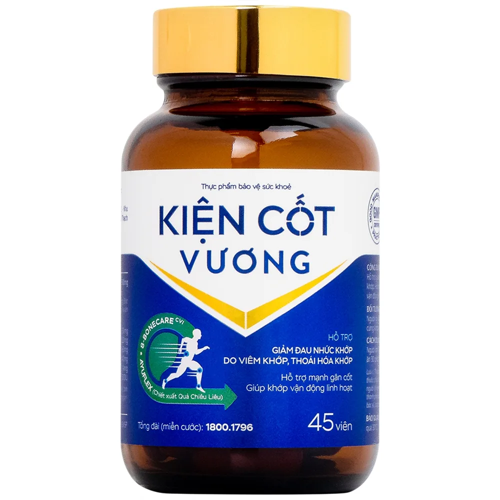 Hình ảnh Viên uống Kiện Cốt Vương hỗ trợ giảm triệu chứng đau nhức khớp do viêm khớp, thoái hóa khớp (45 viên)