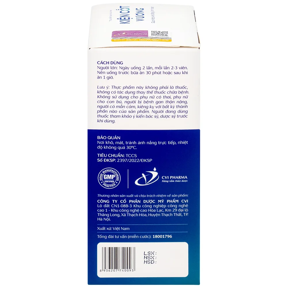 Hình ảnh Viên uống Kiện Cốt Vương hỗ trợ giảm triệu chứng đau nhức khớp do viêm khớp, thoái hóa khớp (45 viên)