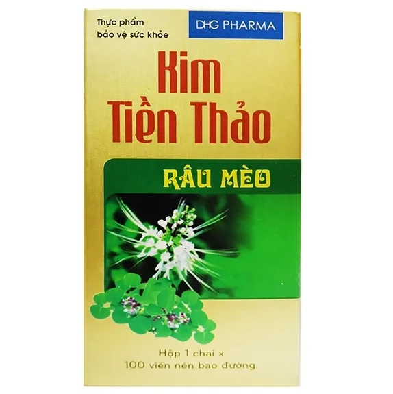 Hình ảnh Viên uống Kim Tiền Thảo Râu Mèo DHG Pharma điều trị sỏi thận, sỏi bàng quang (100 viên)