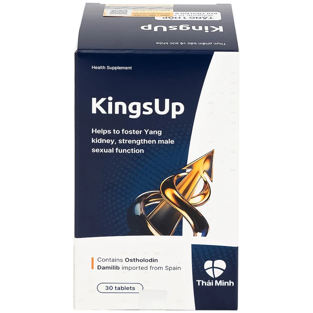 Hình ảnh Viên uống KingsUp Thái Minh bổ thận, tráng dương, hỗ trợ tăng cường khả năng sinh lý nam (30 viên) 