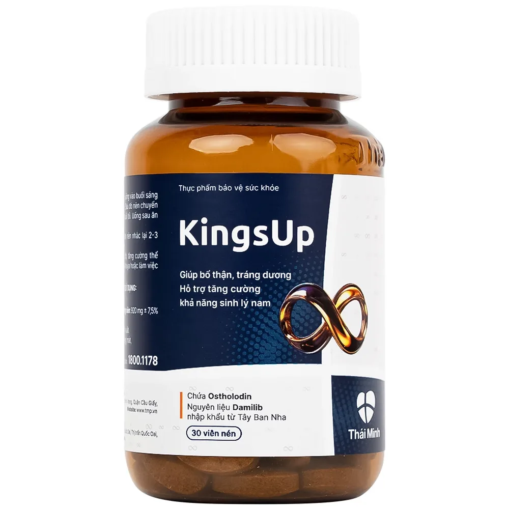 Hình ảnh Viên uống KingsUp Thái Minh bổ thận, tráng dương, hỗ trợ tăng cường khả năng sinh lý nam (30 viên) 