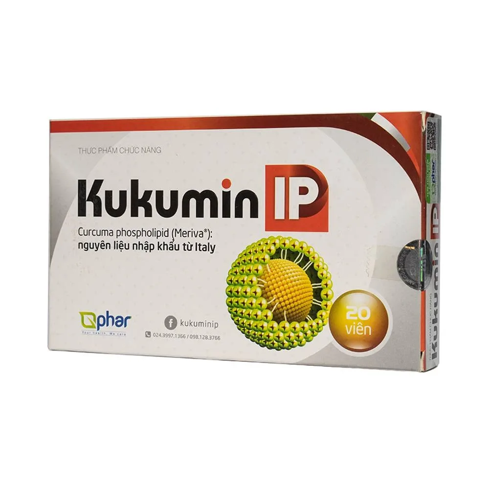 Hình ảnh Viên uống Kukumin IP hỗ trợ giảm triệu chứng đau rát thượng vị, ợ nóng, trào ngược (2 vỉ x 10 viên)