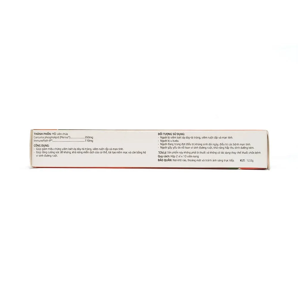 Hình ảnh Viên uống Kukumin IP hỗ trợ giảm triệu chứng đau rát thượng vị, ợ nóng, trào ngược (2 vỉ x 10 viên)