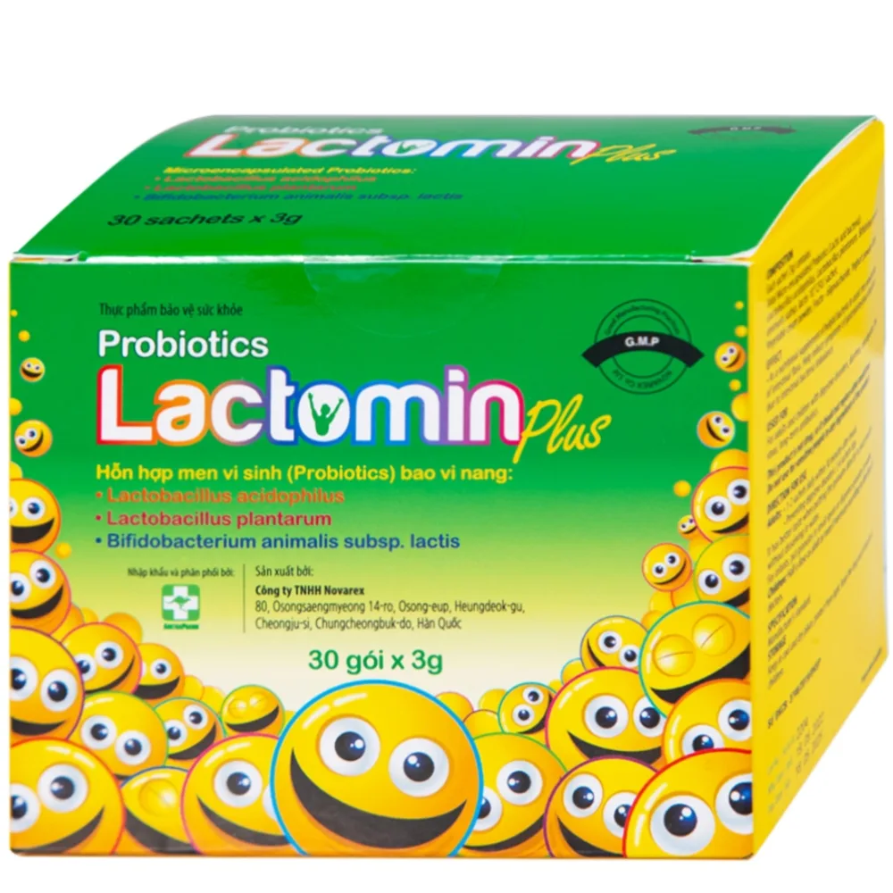 Hình ảnh Cốm Probiotics Lactomin Plus Novarex bổ sung vi khuẩn có ích, giúp cân bằng hệ vi sinh đường ruột (30 gói)