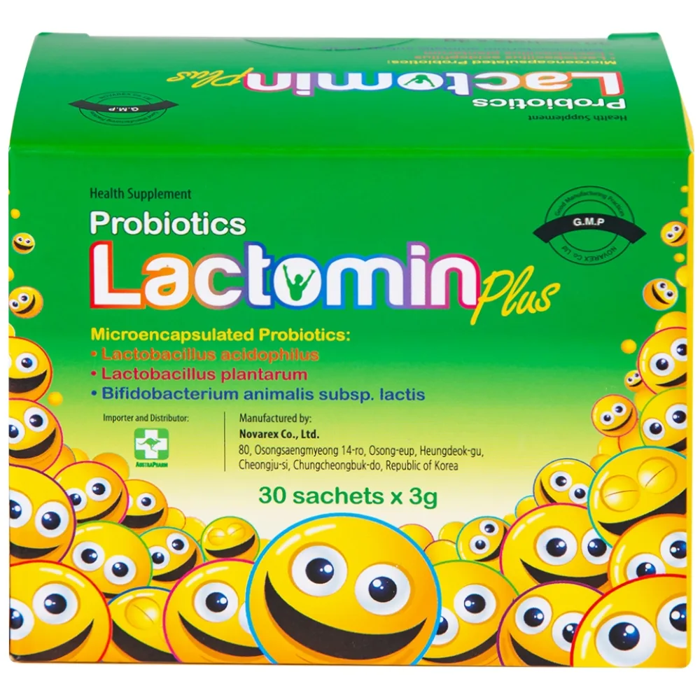 Hình ảnh Cốm Probiotics Lactomin Plus Novarex bổ sung vi khuẩn có ích, giúp cân bằng hệ vi sinh đường ruột (30 gói)