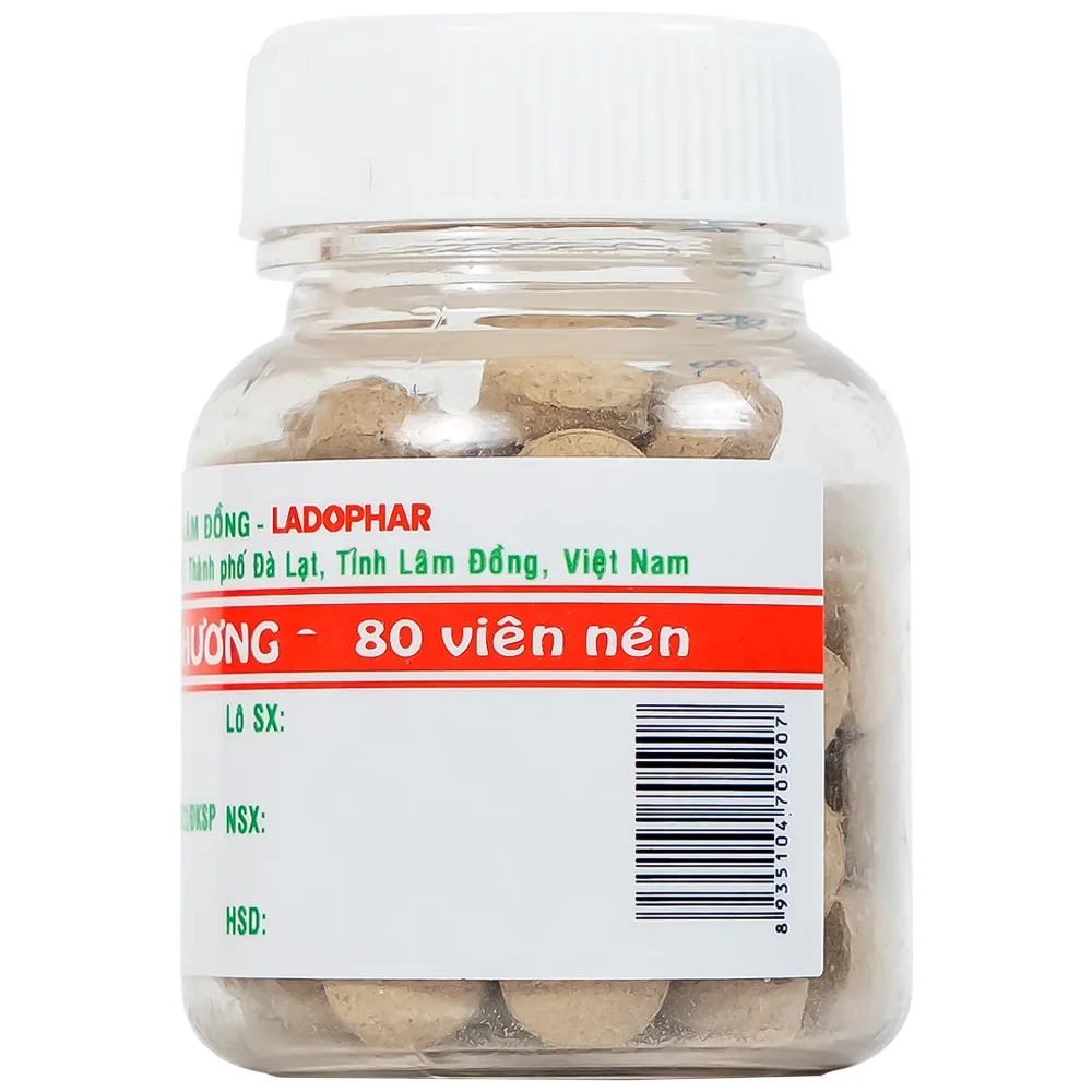 Hình ảnh Viên uống Lado Care Vân Mộc Hương giảm các triệu chứng đau bụng, đầy bụng, khó tiêu (80 viên)