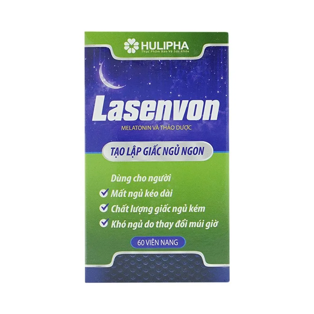 Hình ảnh Viên uống Lasenvon Hulipha hỗ trợ dưỡng tâm, an thần, ngủ ngon (60 viên)