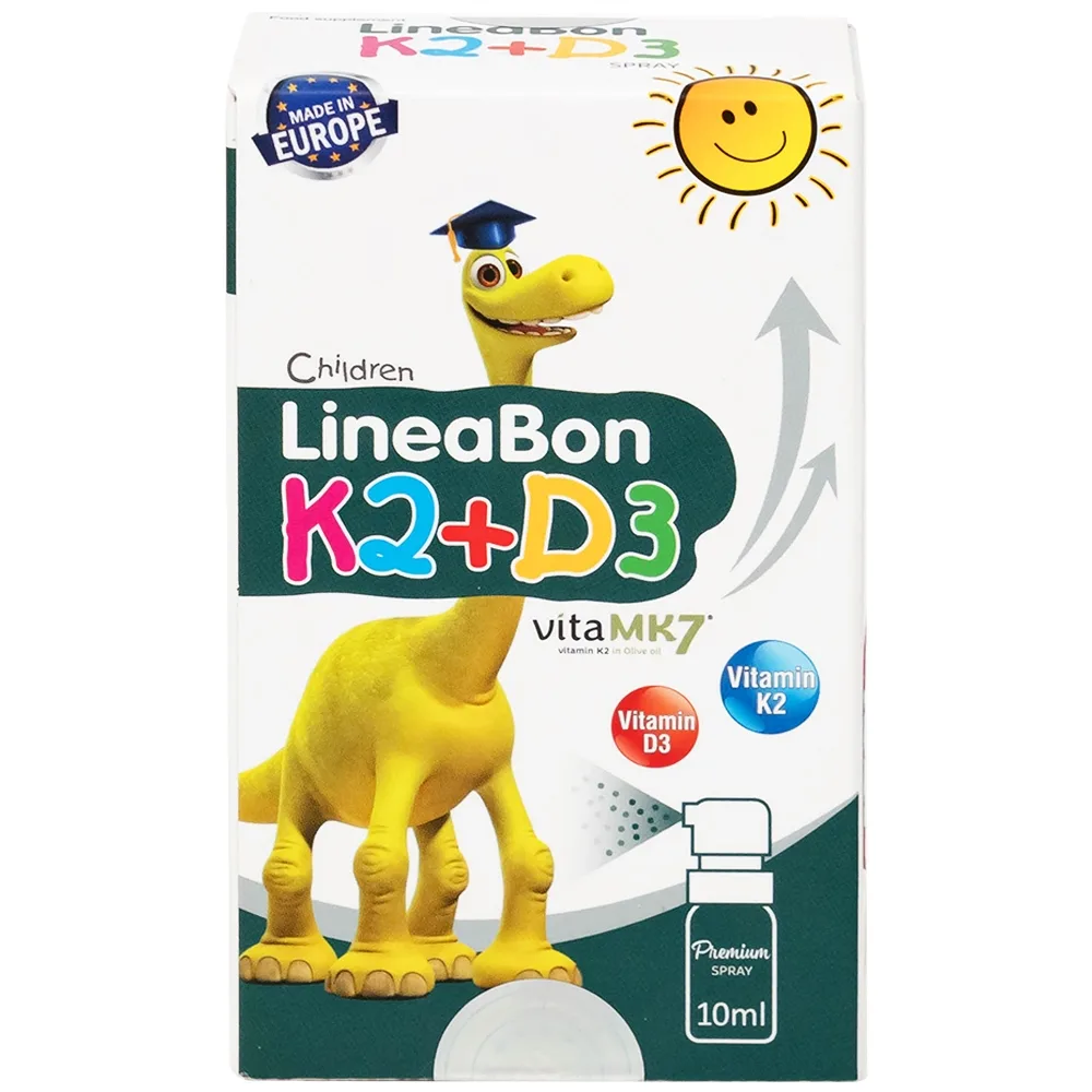 Hình ảnh Dung dịch dạng xịt LineaBon K2+D3 10ml bổ sung Vitamin D3 và Vitamin K2, hỗ trợ hấp thu canxi