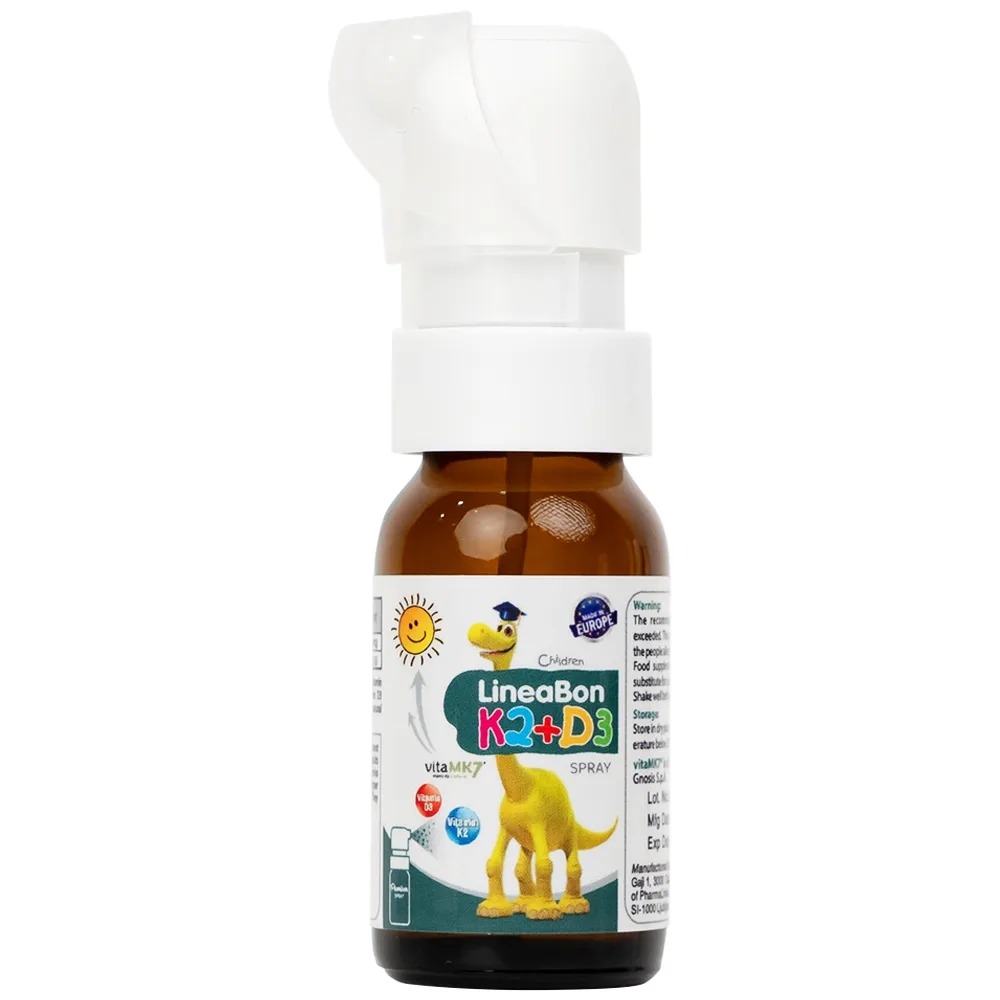 Hình ảnh Dung dịch dạng xịt LineaBon K2+D3 10ml bổ sung Vitamin D3 và Vitamin K2, hỗ trợ hấp thu canxi
