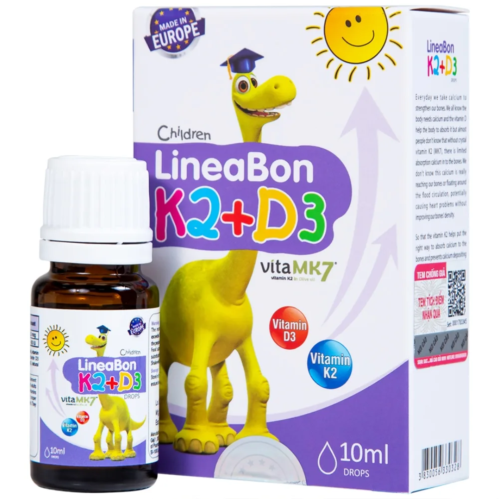 Hình ảnh Dung dịch LineaBon K2+D3 ErgoPharm hỗ trợ bổ sung Vitamin (10ml)