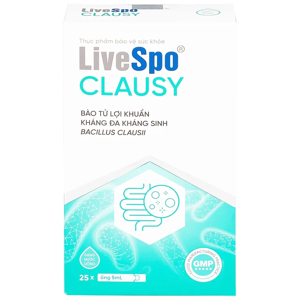 Hình ảnh Dung dịch LiveSpo Clausy bổ sung lợi khuẩn, giúp cân bằng hệ vi sinh đường ruột (25 ống x 5ml)