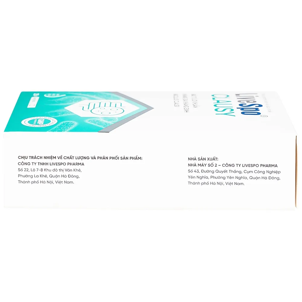 Hình ảnh Dung dịch LiveSpo Clausy bổ sung lợi khuẩn, giúp cân bằng hệ vi sinh đường ruột (25 ống x 5ml)