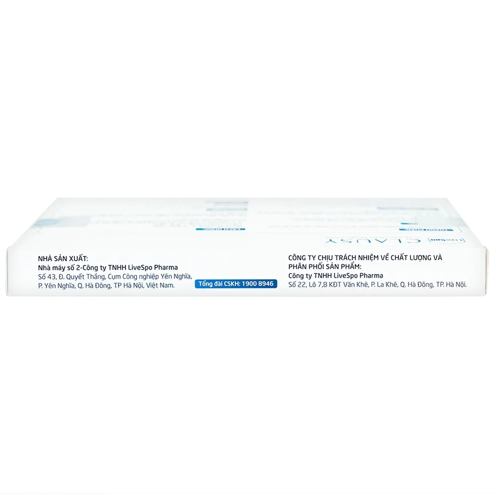 Hình ảnh Dung dịch Clausy Livespo bào tử lợi khuẩn kháng đa kháng sinh (10 ống x 5ml)