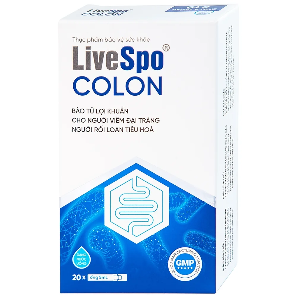 Hình ảnh Dung dịch LiveSpo Colon bổ sung vi sinh vật có lợi, kích thích và tăng cường tiêu hóa (20 ống x 5ml)