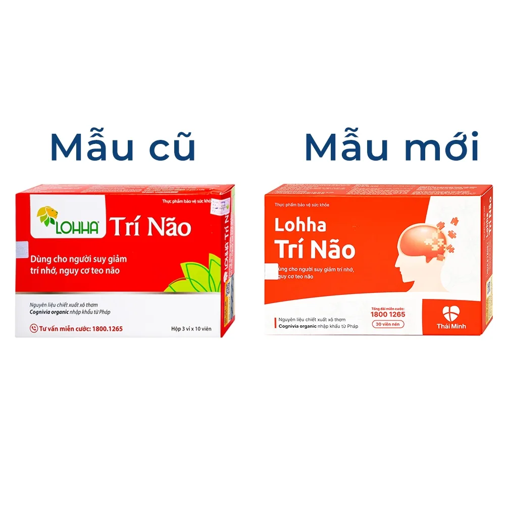 Hình ảnh Viên uống Lohha Trí Não Thái Minh điều trị và phòng ngừa các bệnh suy giảm trí tuệ (3 vỉ x 10 viên)