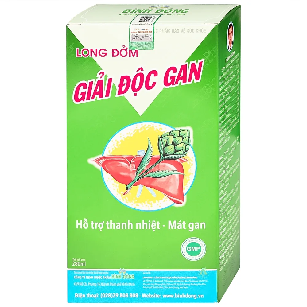 Hình ảnh Cao lỏng Long Đởm Giải Độc Gan Bình Đông 280ml hỗ trợ thanh nhiệt, mát gan 