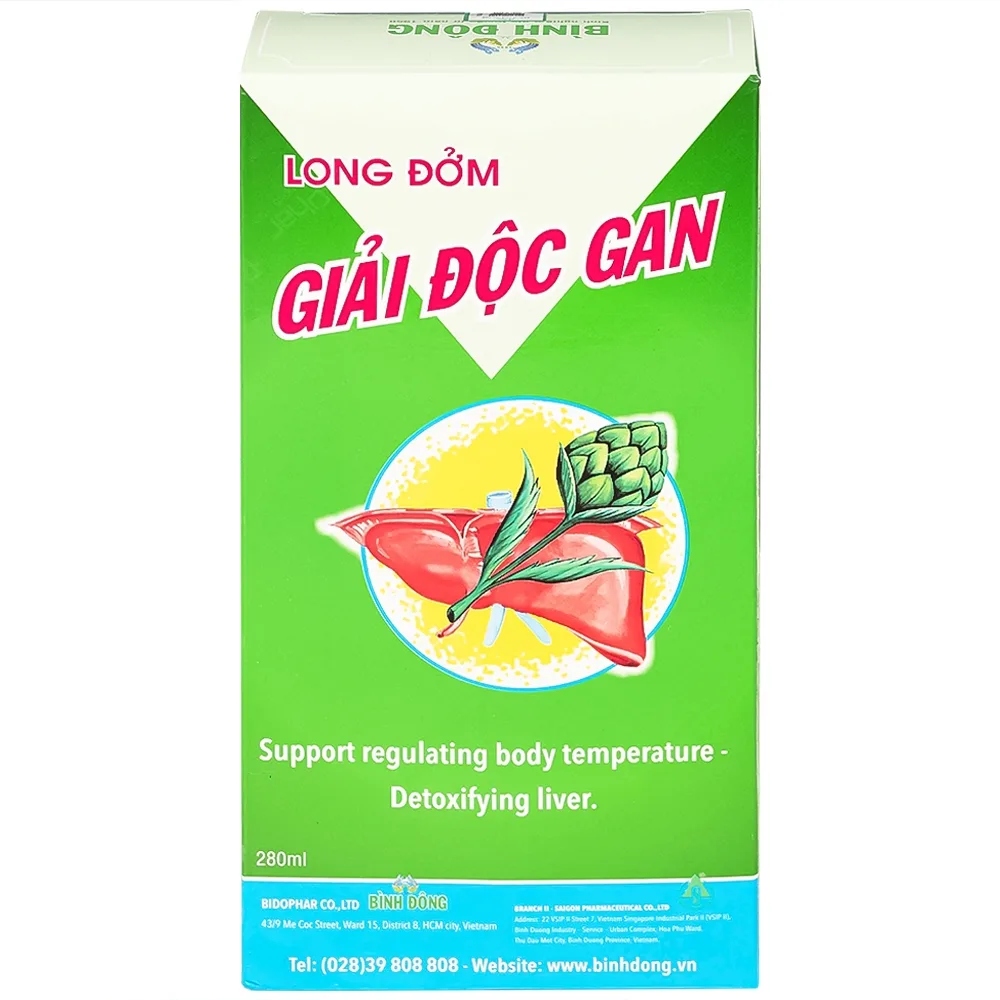 Hình ảnh Cao lỏng Long Đởm Giải Độc Gan Bình Đông 280ml hỗ trợ thanh nhiệt, mát gan 