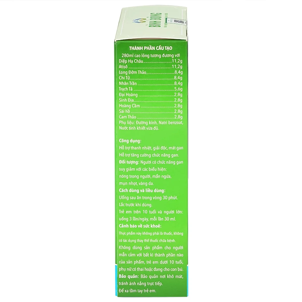 Hình ảnh Cao lỏng Long Đởm Giải Độc Gan Bình Đông 280ml hỗ trợ thanh nhiệt, mát gan 