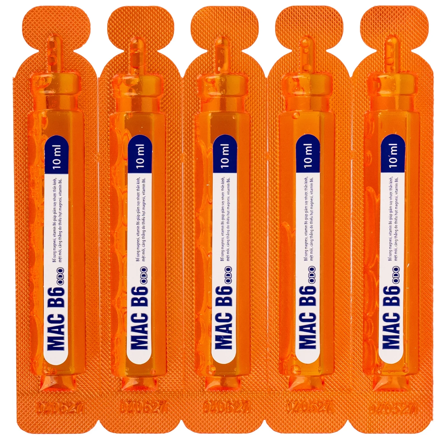 Hình ảnh Siro Mac B6 ODO 10ml Odoriko bổ sung magnesi, vitamin B6 (20 ống)
