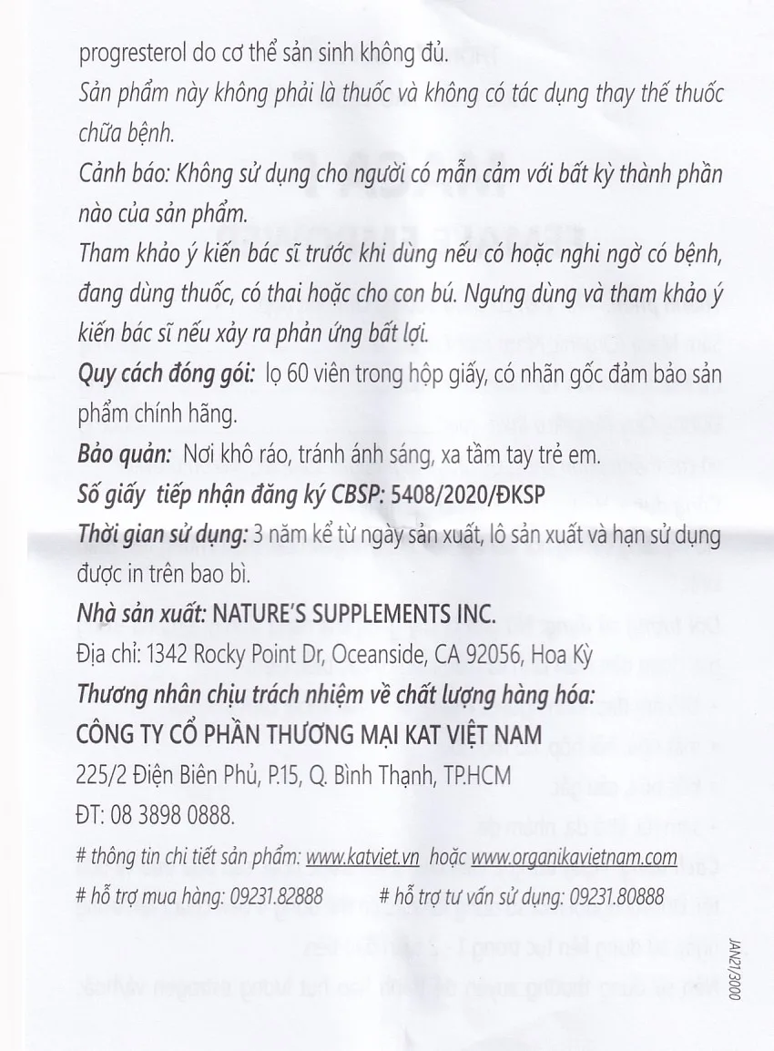 Hình ảnh Viên uống MacaF Female hỗ trợ tăng cường nội tiết tố nữ, tăng khả năng sinh lý (60 viên)