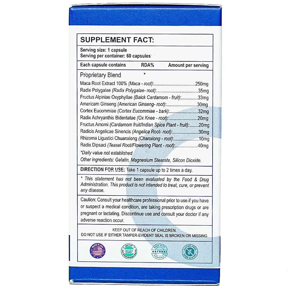 Hình ảnh Viên uống Maca M Male Power hỗ trợ bổ thận, tráng dương (60 viên)