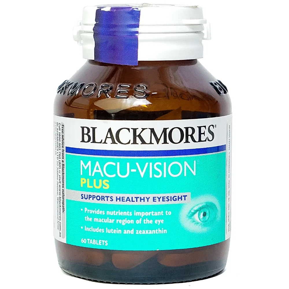 Hình ảnh Viên uống Blackmores Macu-Vision Plus hỗ trợ chức năng mắt khỏe mạnh (60 viên)