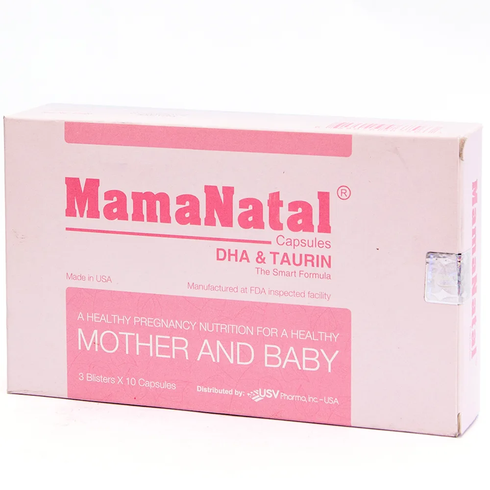 Hình ảnh Viên uống MamaNatal bổ sung dinh dưỡng cho phụ nữ mang thai (3 vỉ x 10 viên)