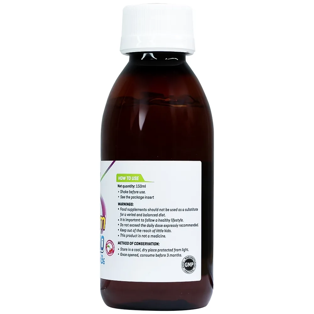 Hình ảnh Dung dịch Masvitam Magnesium + Vit C + Vic B6 150ml bổ sung Magnesium, Vitamin C và Vitamin B6 cho cơ thể