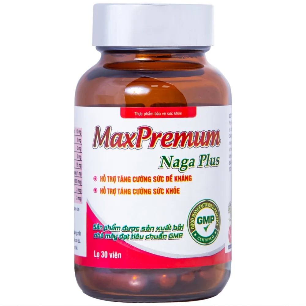 Hình ảnh Viên uống MaxPremum Naga Plus Vesta hỗ trợ tăng sức khỏe, đề kháng cho thai phụ (30 viên)