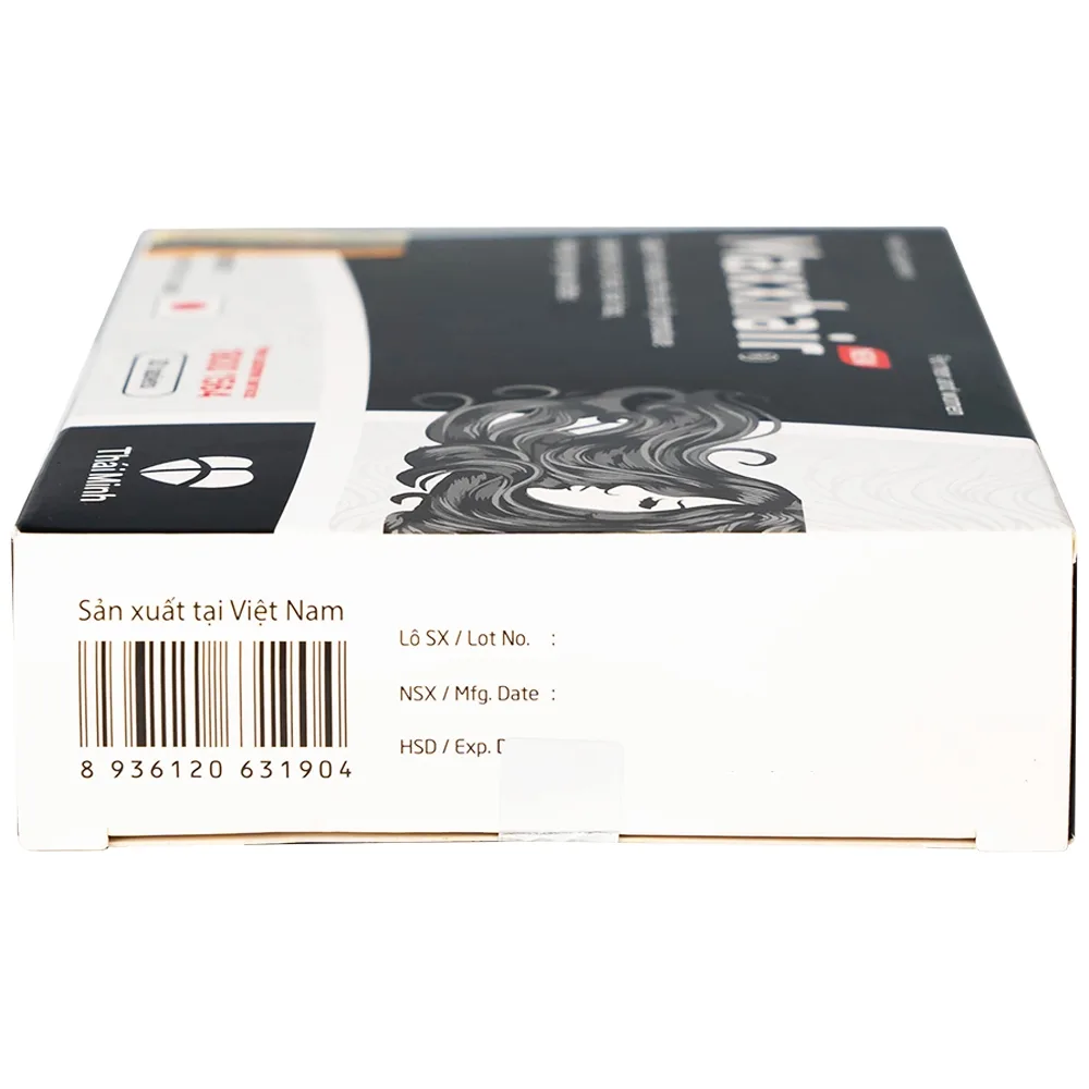 Hình ảnh Viên uống Maxxhair New Thái Minh hỗ trợ tóc mọc chắc khỏe và giảm nguy cơ rụng tóc (3 vỉ x 10 viên)