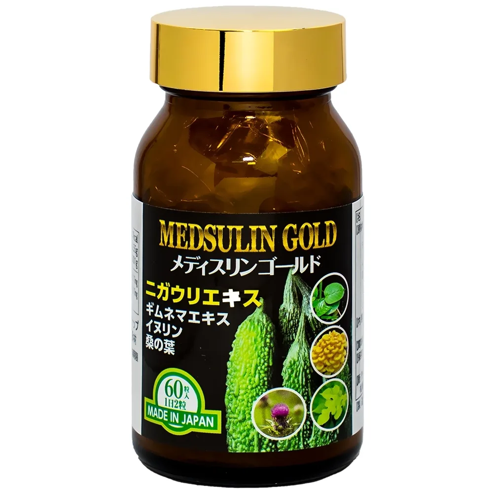 Hình ảnh Viên uống Medsulin Gold Jpanwell giúp hạ đường huyết, hỗ trợ chuyển hóa đường (60 viên)