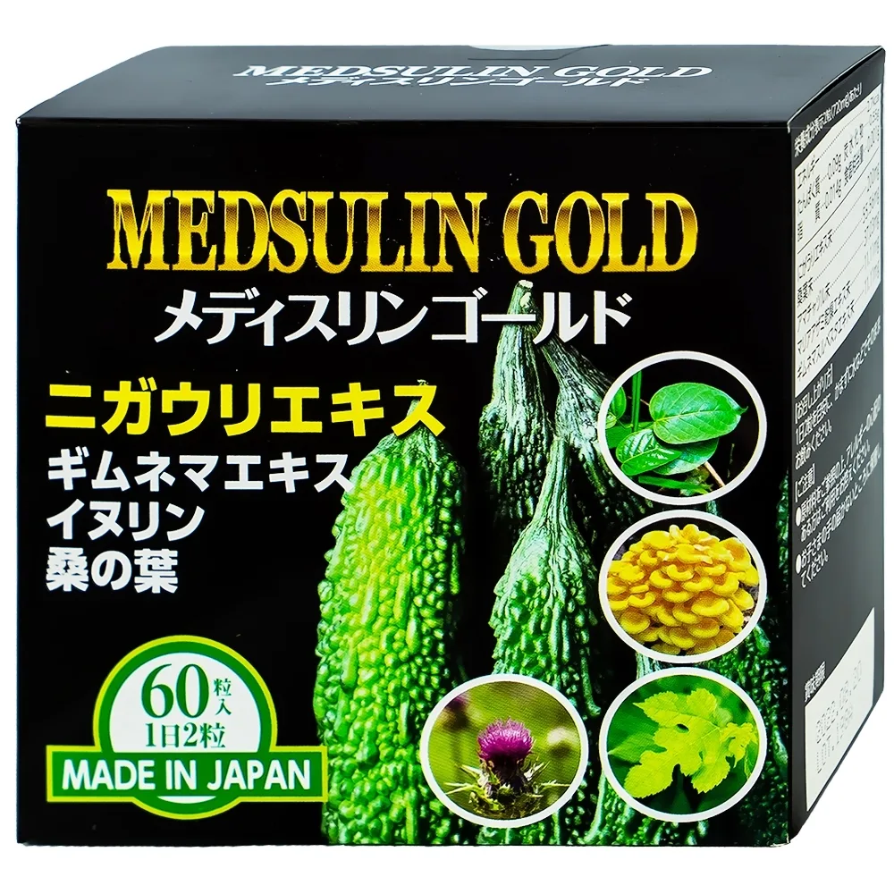Hình ảnh Viên uống Medsulin Gold Jpanwell giúp hạ đường huyết, hỗ trợ chuyển hóa đường (60 viên)