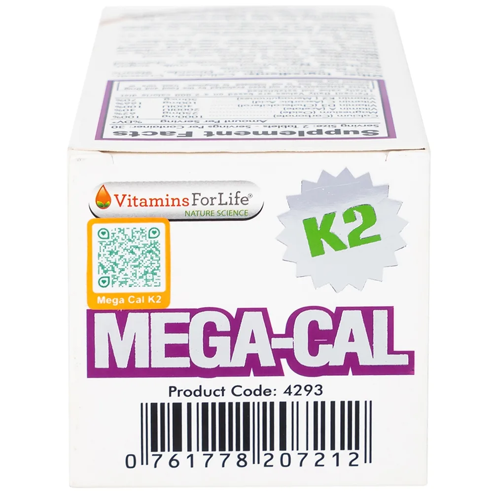 Hình ảnh Viên uống Mega-Cal 1000 Vitamins For Life giúp bổ sung canxi, chống loãng xương (60 viên)