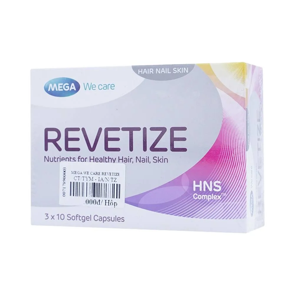 Hình ảnh Viên uống Revetize hỗ trợ da, tóc và móng chắc khỏe (30 viên)