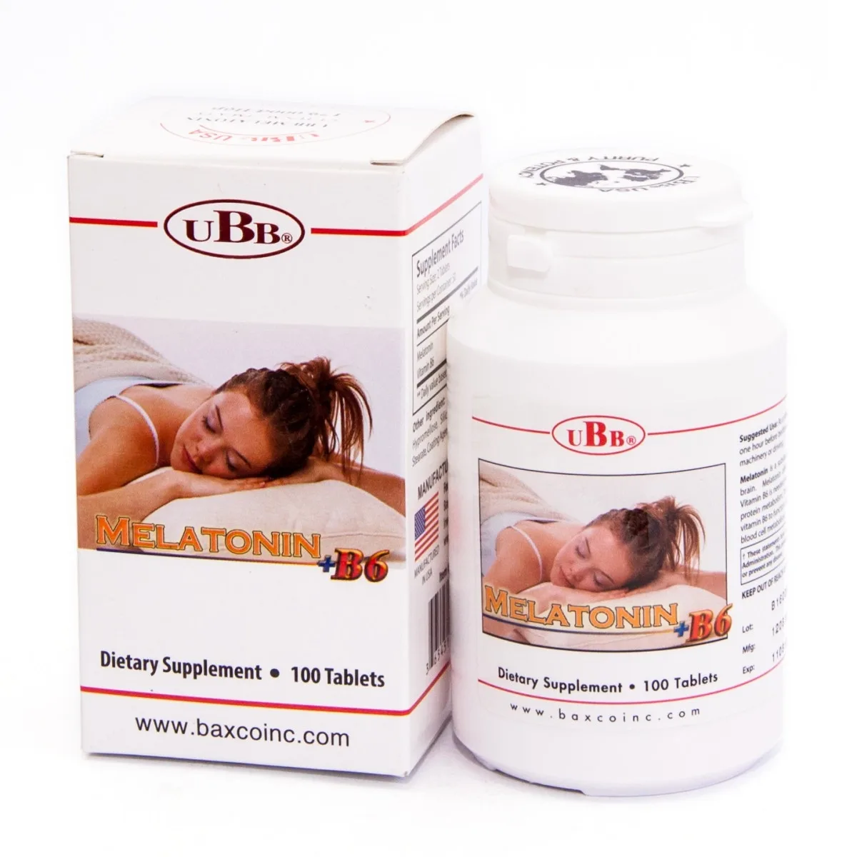 Hình ảnh Viên uống Melatonin UBB hỗ trợ điều trị rối loạn giấc ngủ (100 viên)
