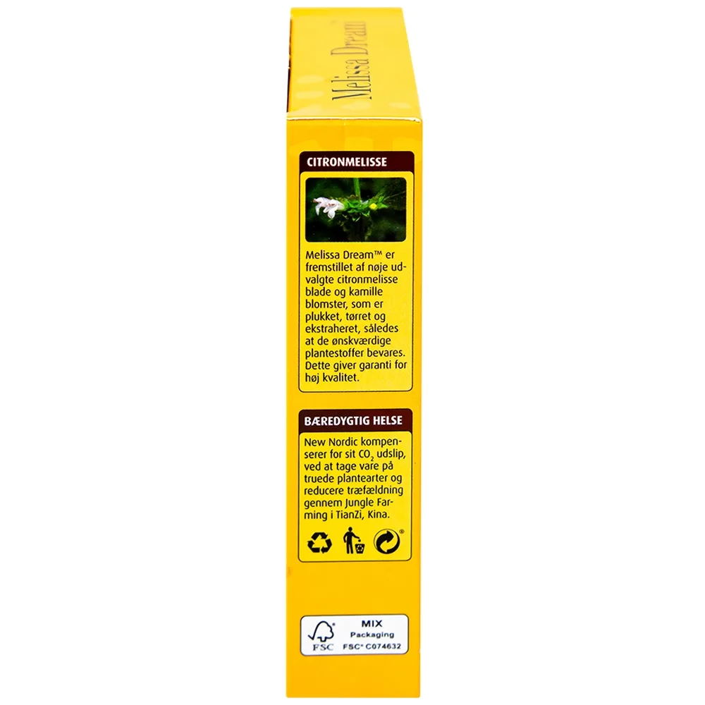 Hình ảnh Viên uống Melissa Dream New Nordic giảm căng thẳng tinh thần, giúp ngủ ngon (40 viên)