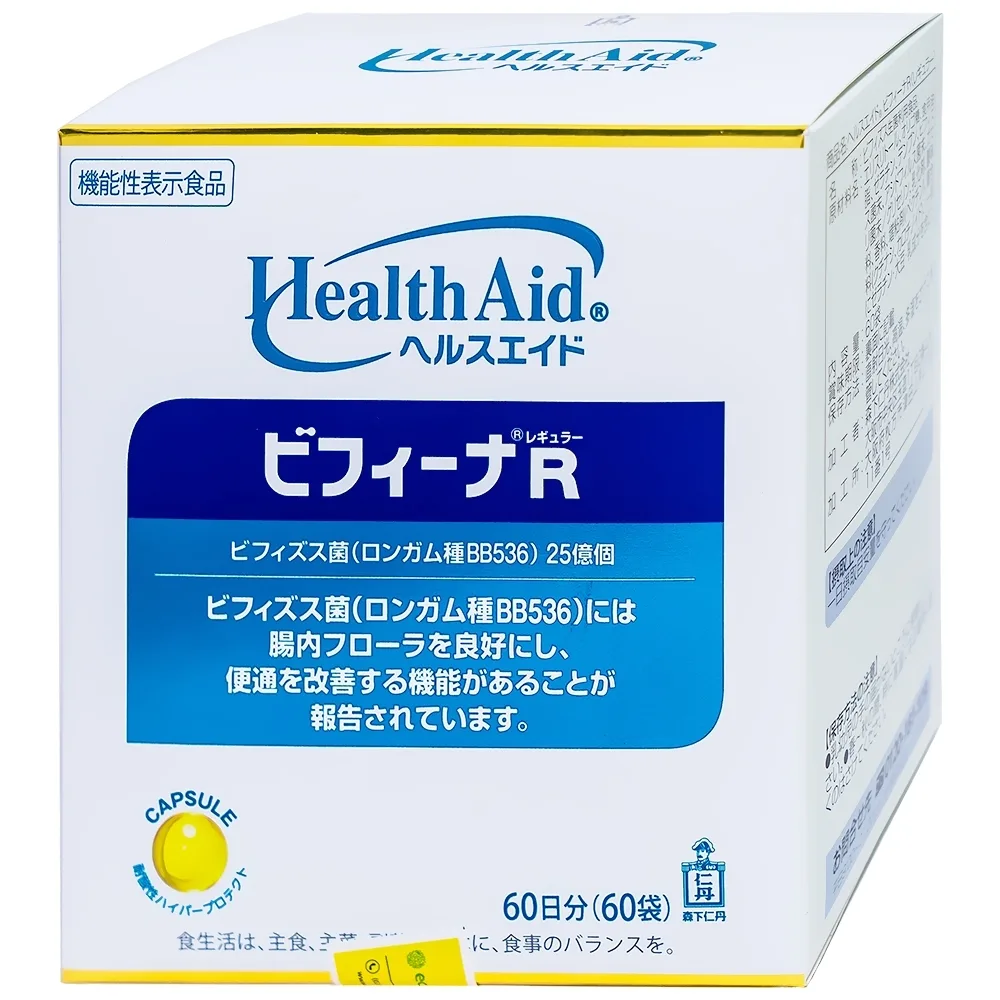 Hình ảnh Men vi sinh Bifina R Health Aid bổ sung lợi khuẩn cho tiêu hóa, giảm rối loạn tiêu hóa, đại tràng (60 gói)
