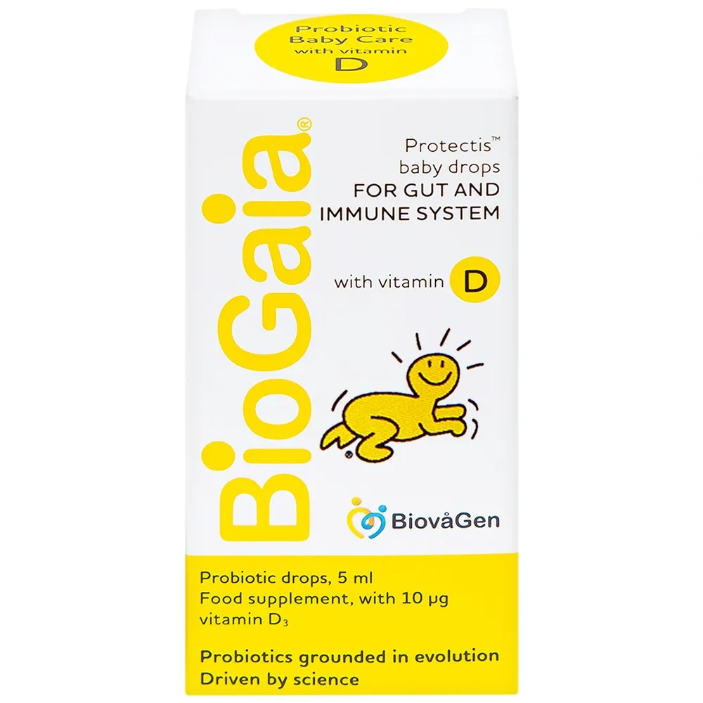 Hình ảnh Men vi sinh BioGaia Protectis Baby Drops Vitamin D3 bổ sung lợi khuẩn cho đường tiêu hóa và vitamin D (5ml)