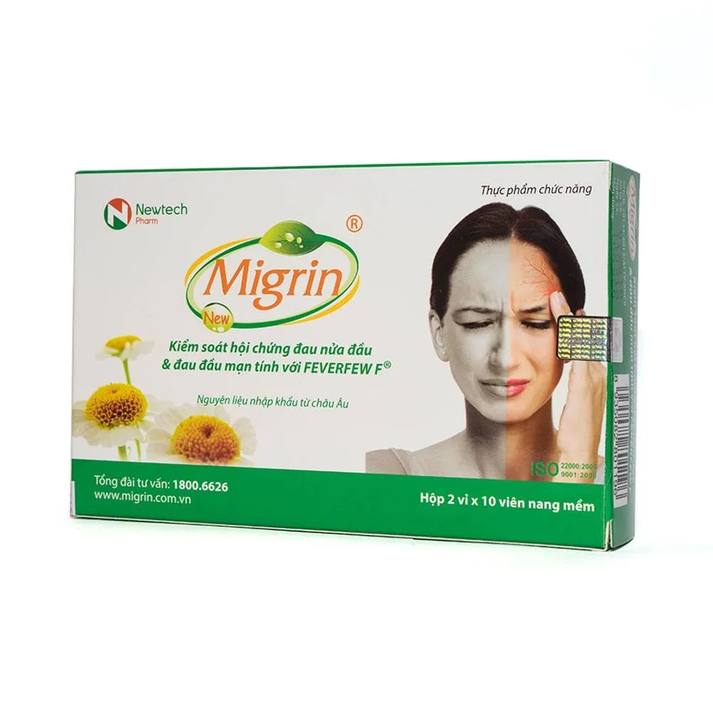 Hình ảnh Viên uống Migrin hỗ trợ điều trị đau nửa đầu (2 vỉ x 10 viên)