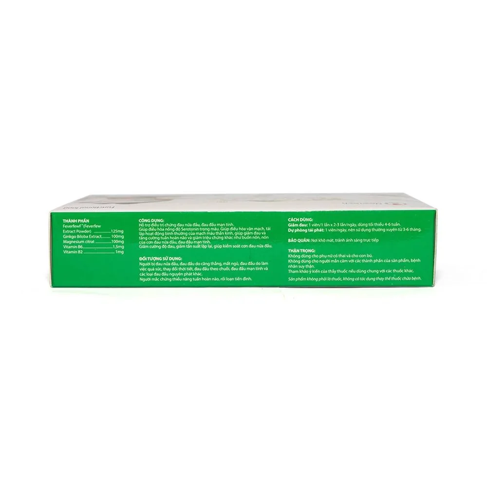 Hình ảnh Viên uống Migrin hỗ trợ điều trị đau nửa đầu (2 vỉ x 10 viên)