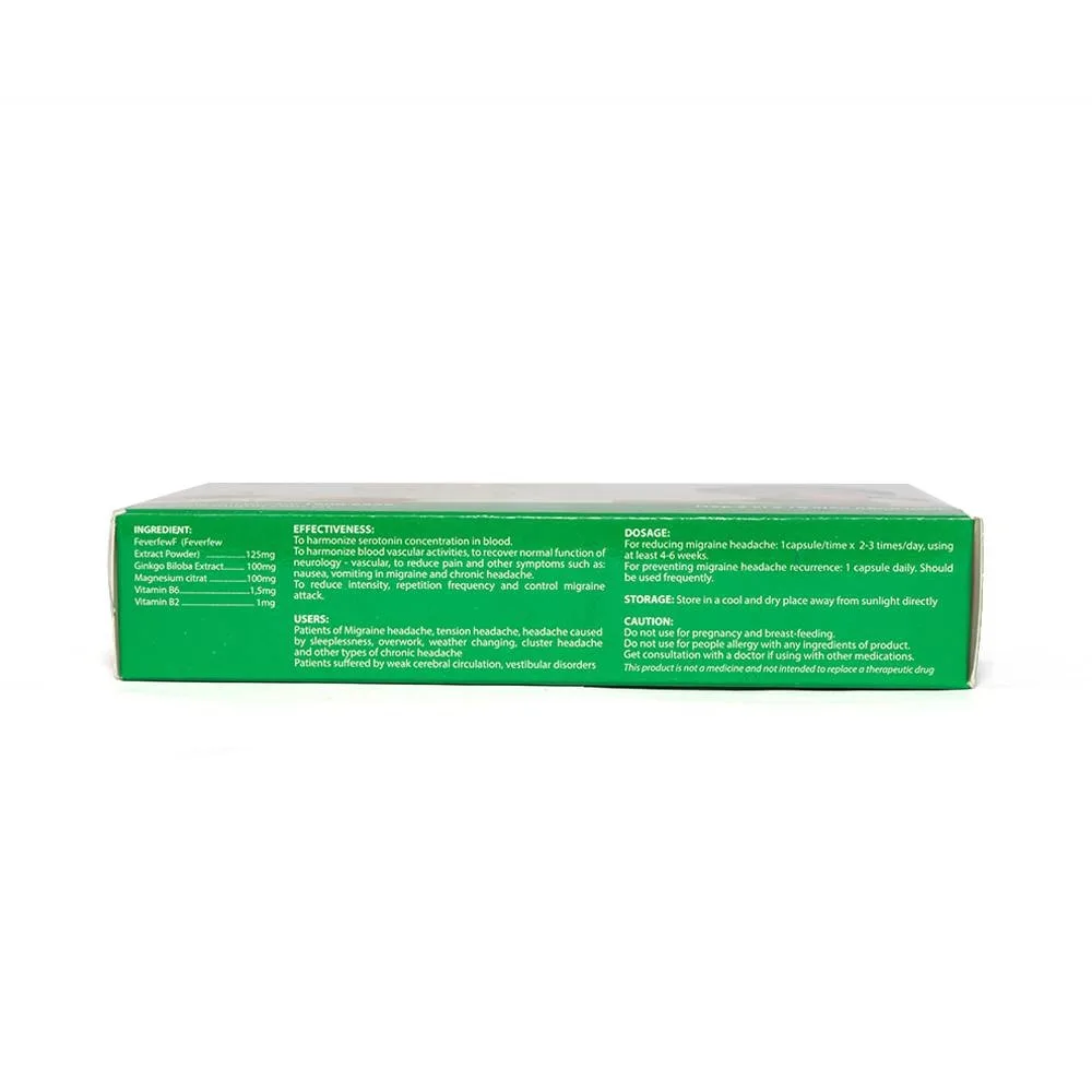 Hình ảnh Viên uống Migrin hỗ trợ điều trị đau nửa đầu (2 vỉ x 10 viên)