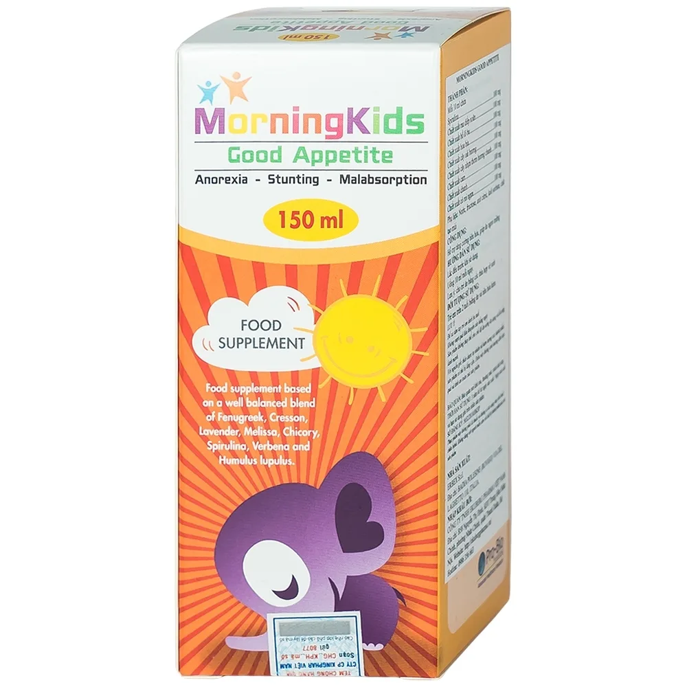 Hình ảnh Dung dịch MorningKids Good Appetite tăng cường tiêu hóa, giúp ăn ngon miệng (150ml)