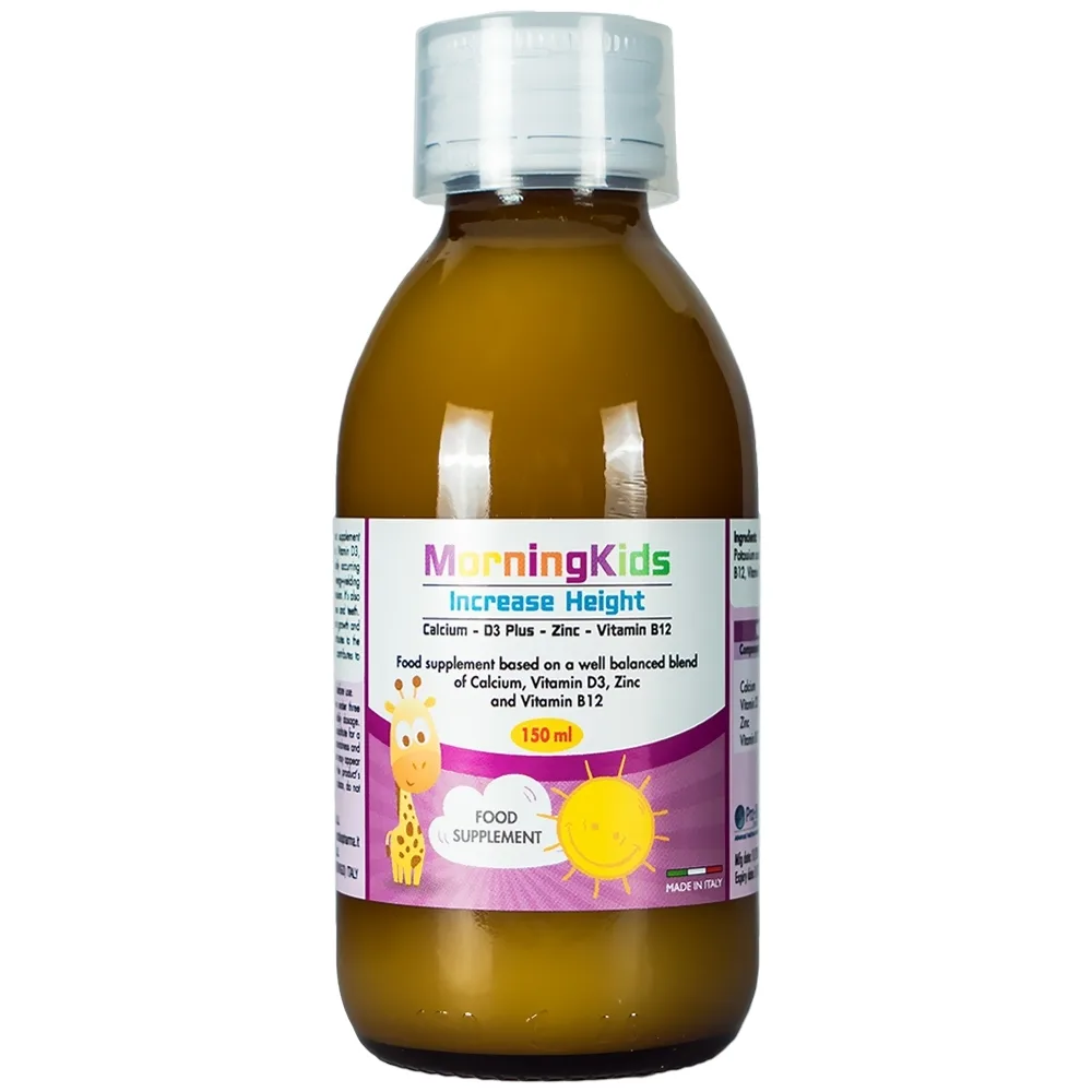 Hình ảnh Dung dịch MorningKids Increase Height bổ sung vitamin, tăng chiều cao cho trẻ (150ml)