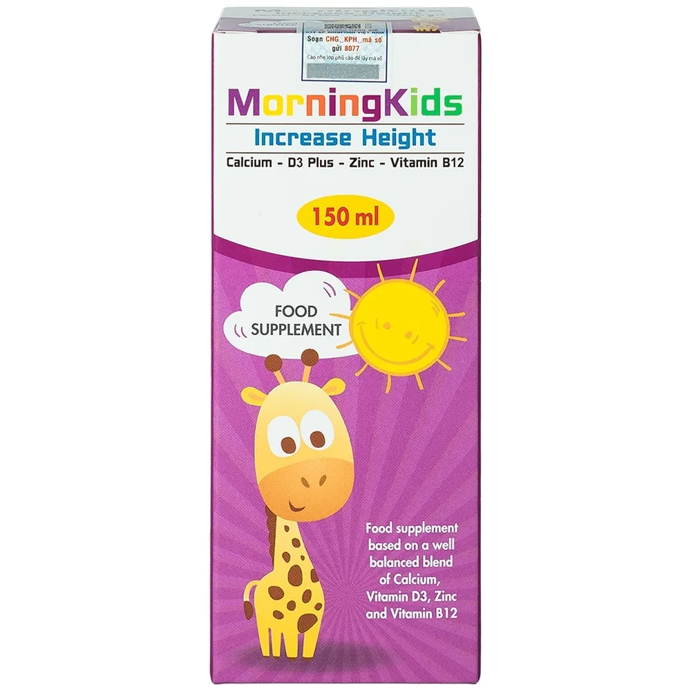 Hình ảnh Dung dịch MorningKids Increase Height bổ sung vitamin, tăng chiều cao cho trẻ (150ml)