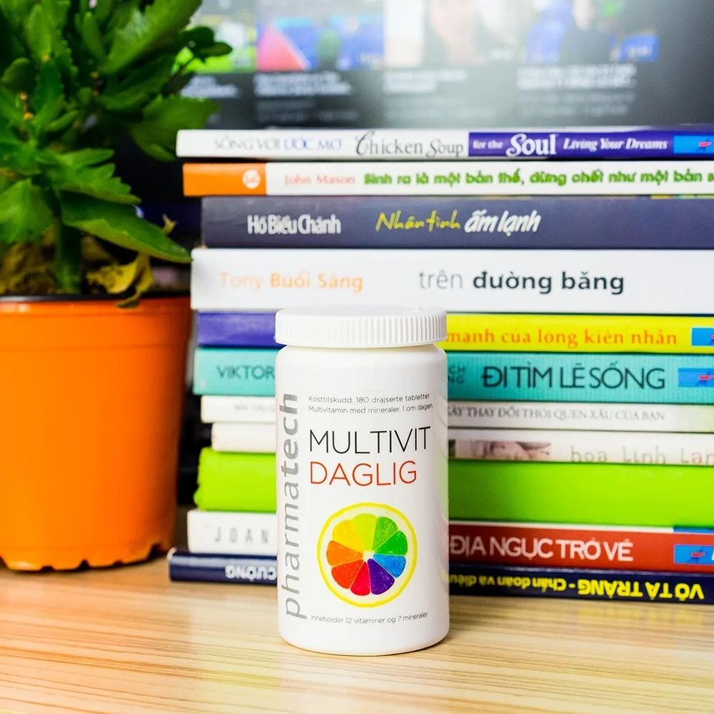 Hình ảnh Viên uống Multivit Daglig Pharmatech bổ sung Vitamin và khoáng chất, giúp cơ thể khỏe mạnh (180 viên)