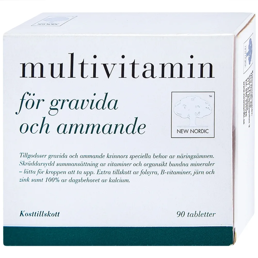 Hình ảnh Viên uống Multivitamin New Nordic bổ sung Vitamin và khoáng chất hỗ trợ tăng cường sức khỏe (3 vỉ x 30 viên)