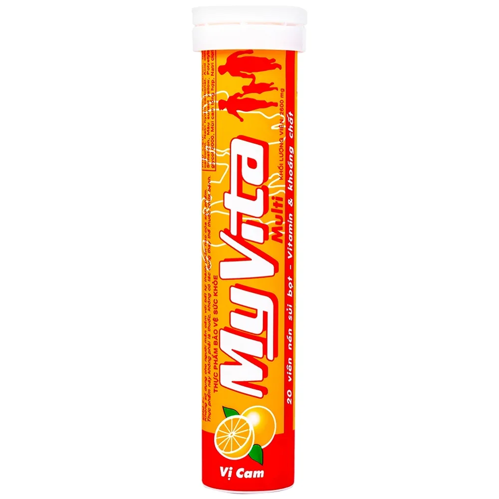 Hình ảnh Viên sủi MyVita Multi SPM vị cam bổ sung Vitamin và khoáng chất (20 viên)